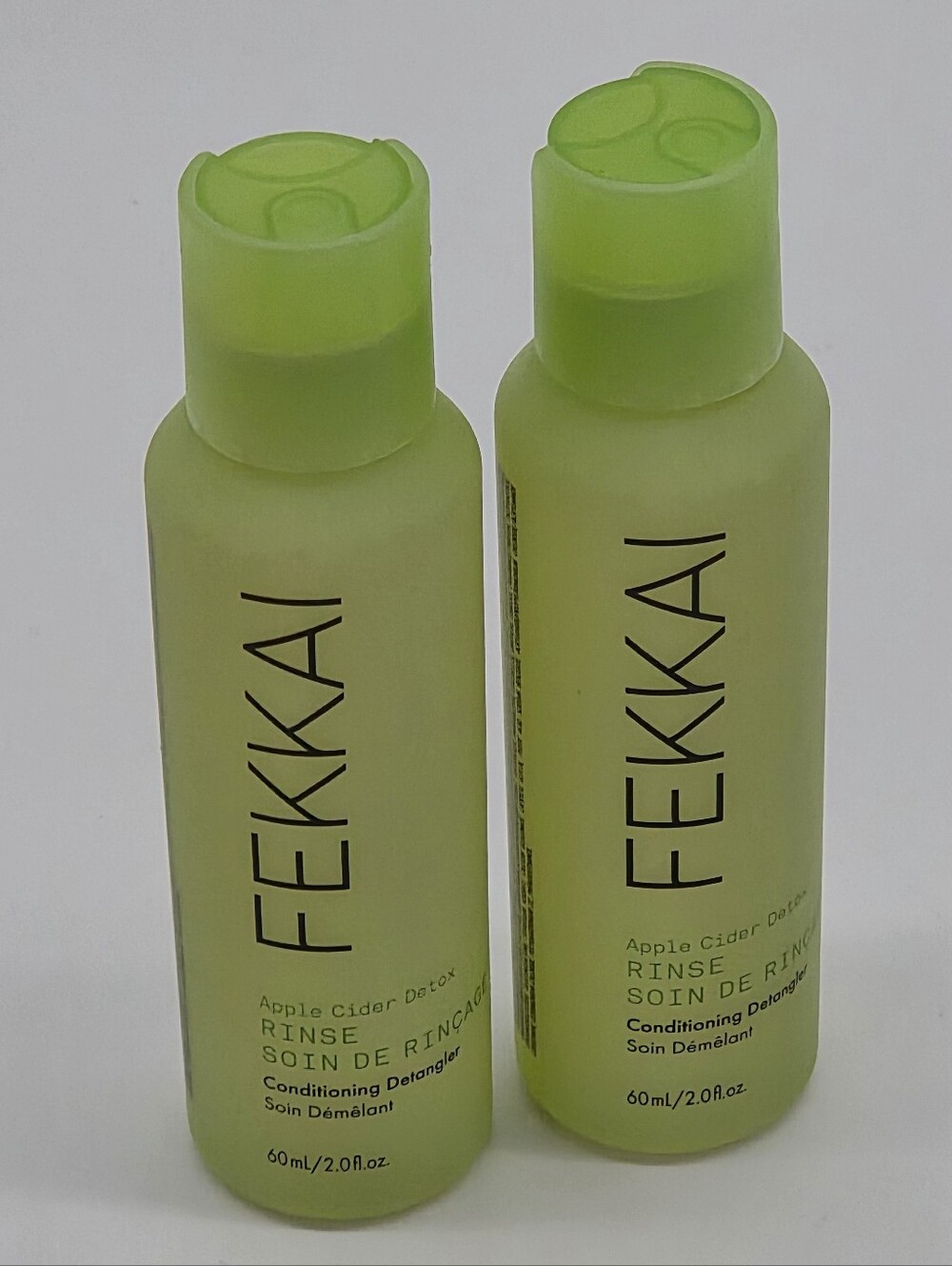 2 Fekkai Apple Cider Detox Rinse Conditioning Detangler 60 ml Each